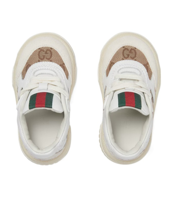 Shop Gucci Re-web Sneakers In White