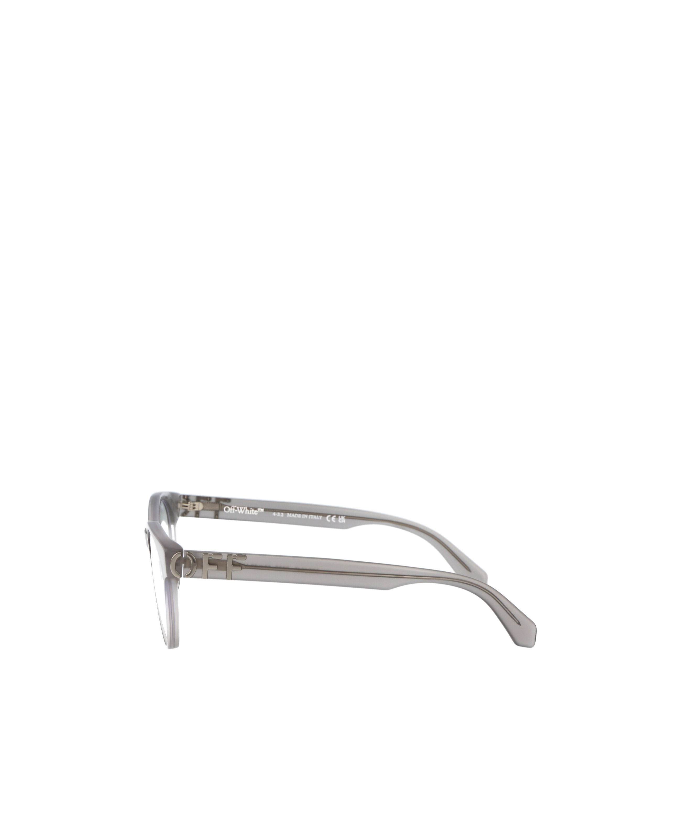 Off-white Round Frame Glasses In Gray