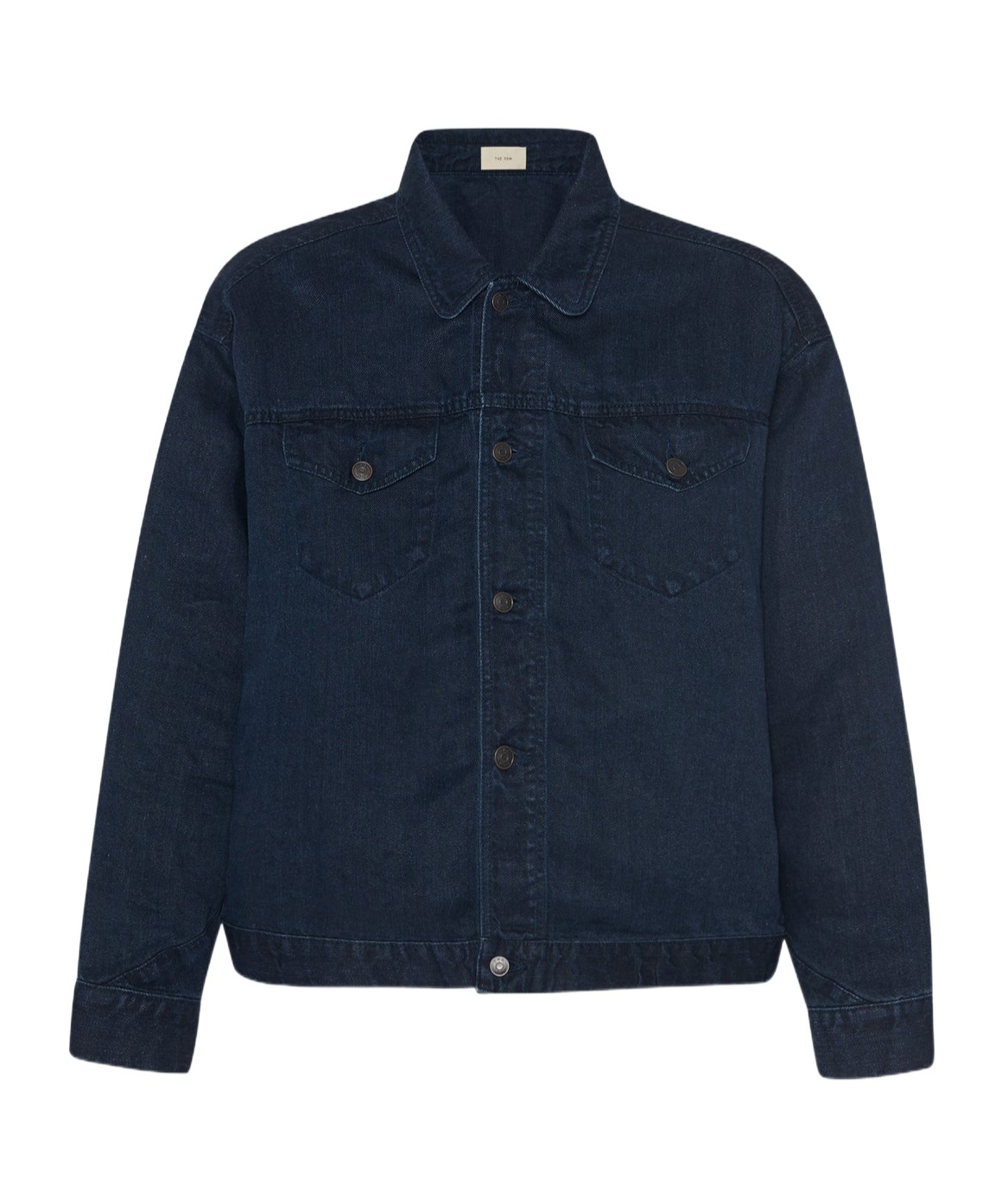 The Row Seb Long-sleeved Denim Jacket In Black