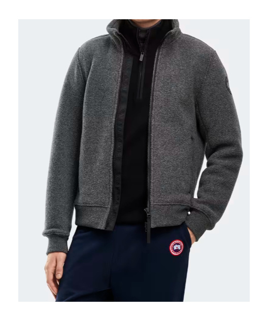 Canada Goose Lawson Fleece Jacket Black Label In Gray
