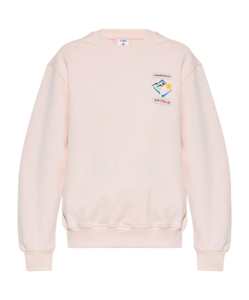 Casablanca Montaigne Graphic-print Sweatshirt In Pink