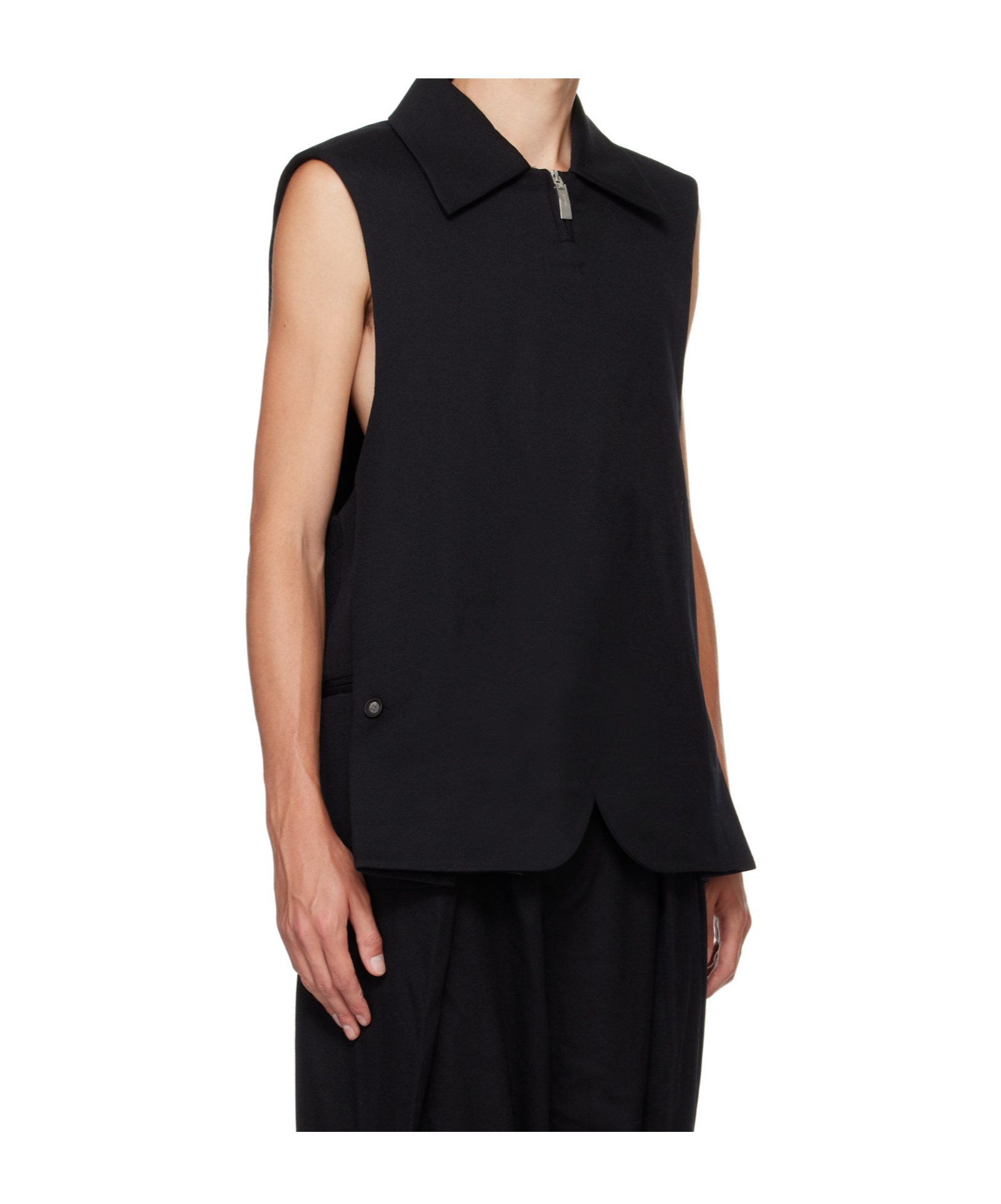 Ader Error Sleeveless Vest In Black