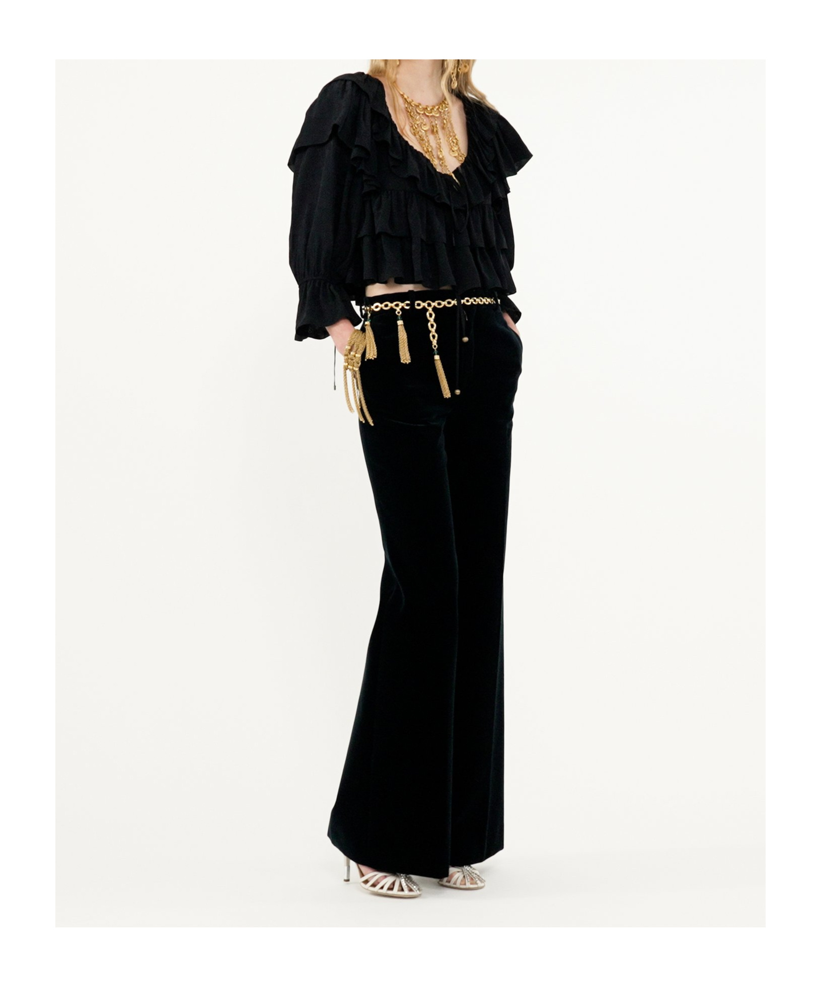 Chloé Long-sleeved Top In Black