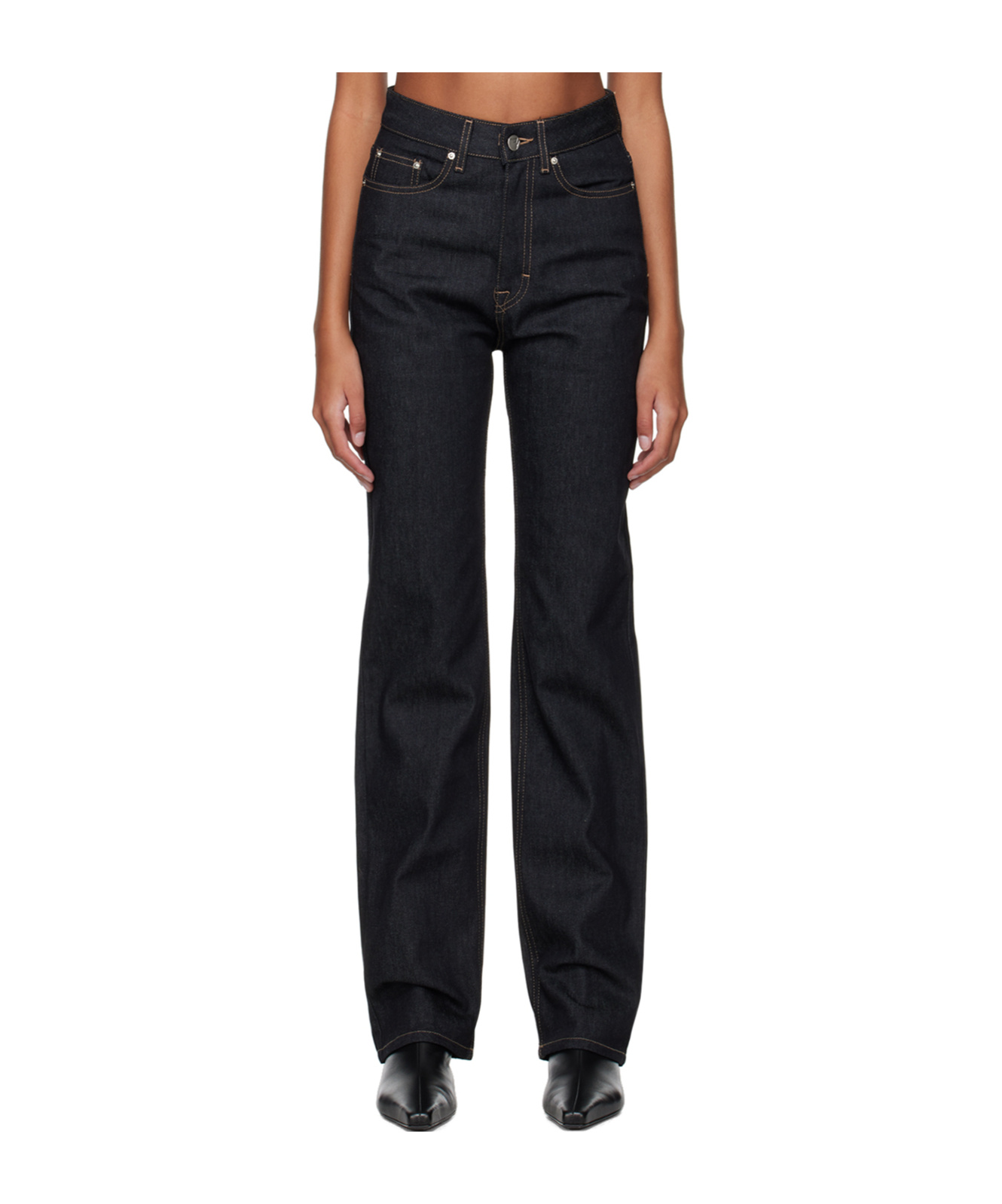 Remain Birger Christensen Five Pocket Wrangler Jeans In Black