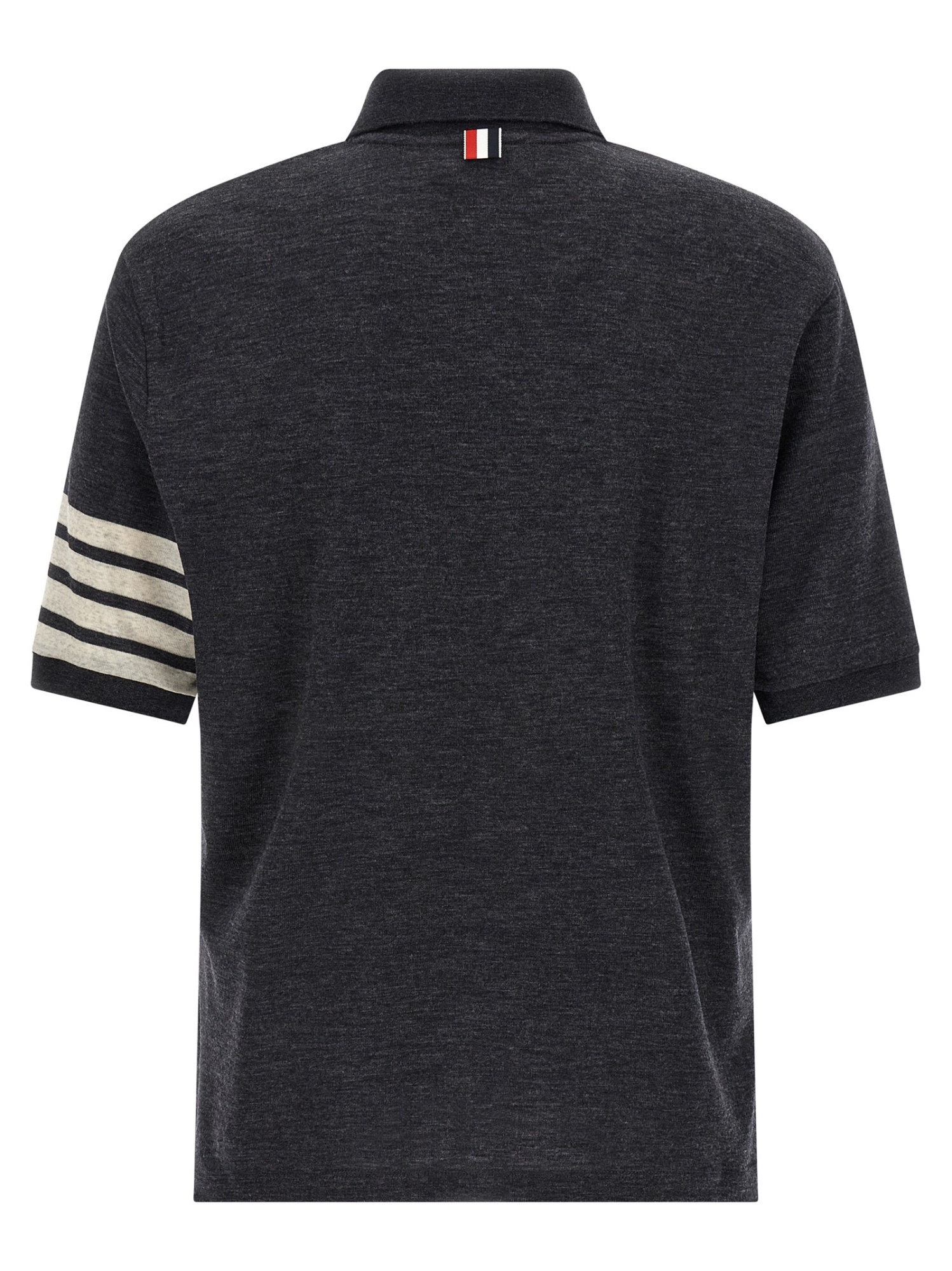 Thom Browne 4-bar Virgin Wool Jersey Polo In Blue