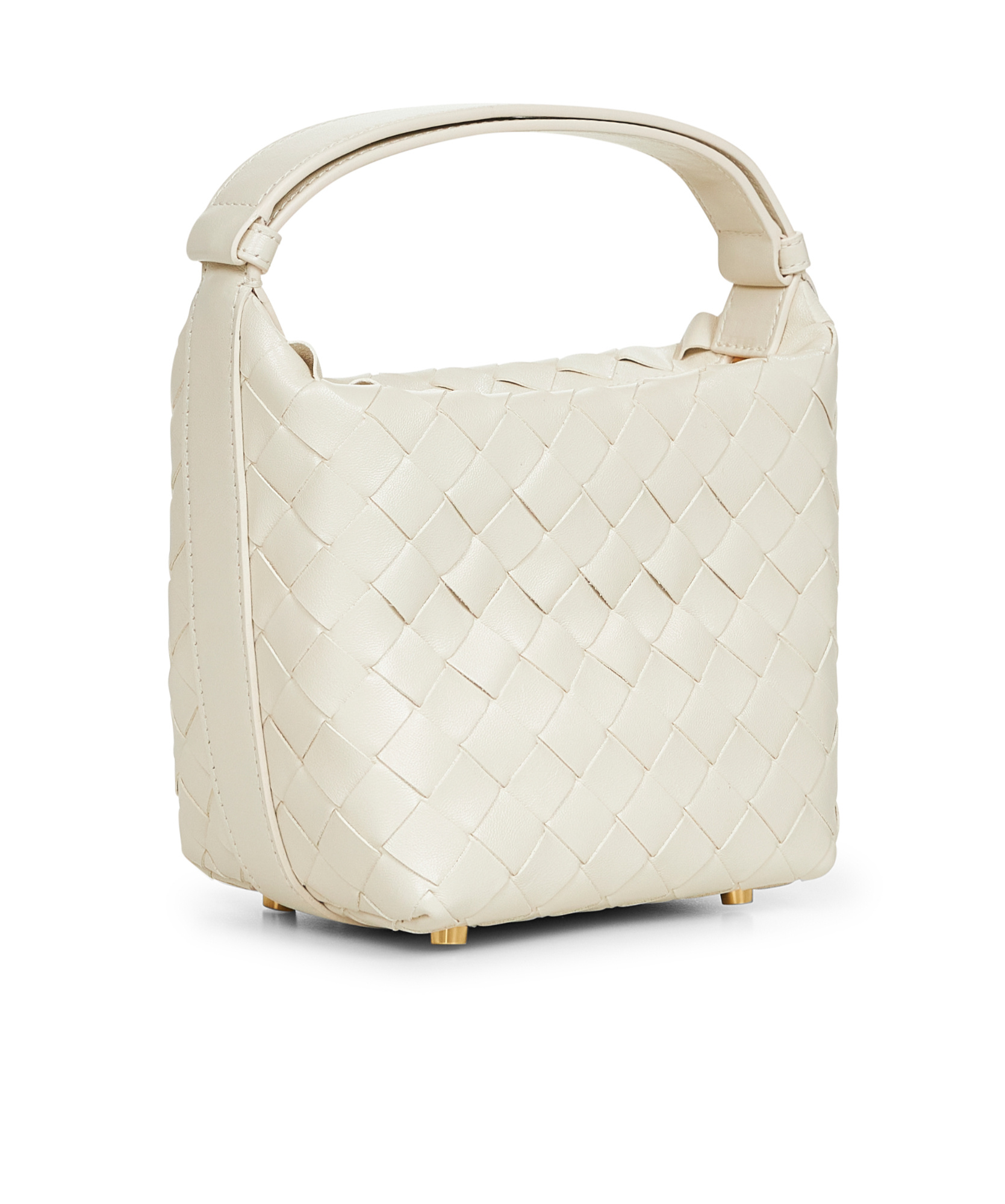 Bottega Veneta White Candy Wallace Bag In White
