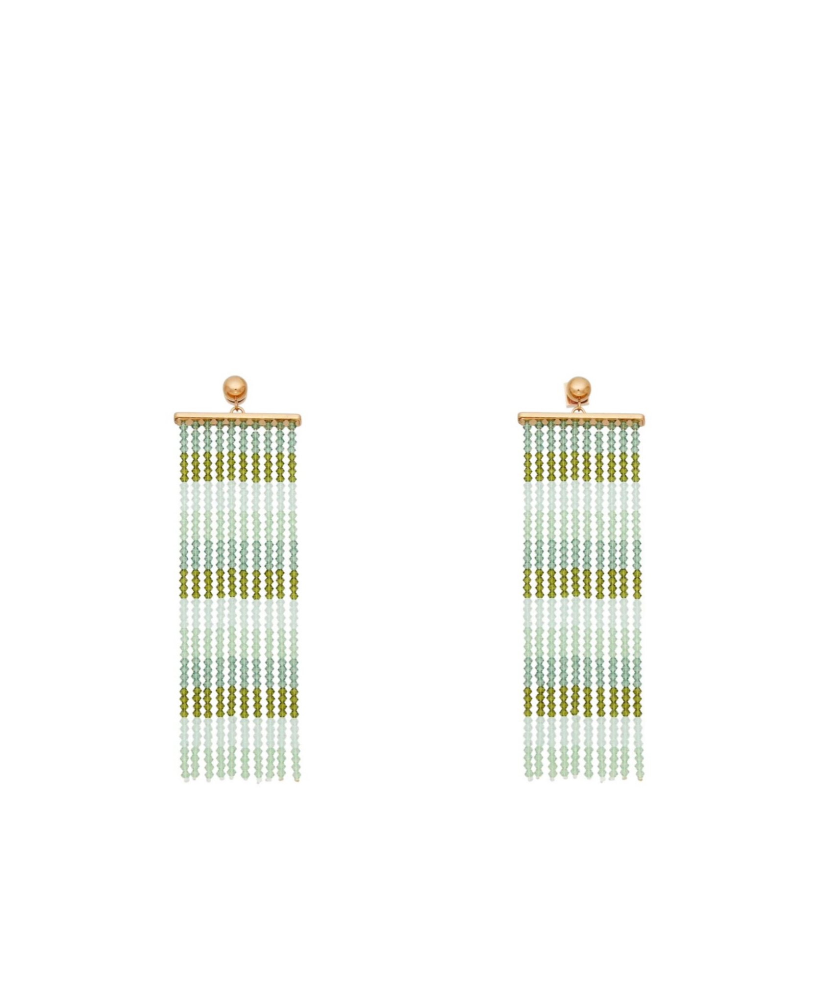 Jacquemus Beaded Earrings In Green