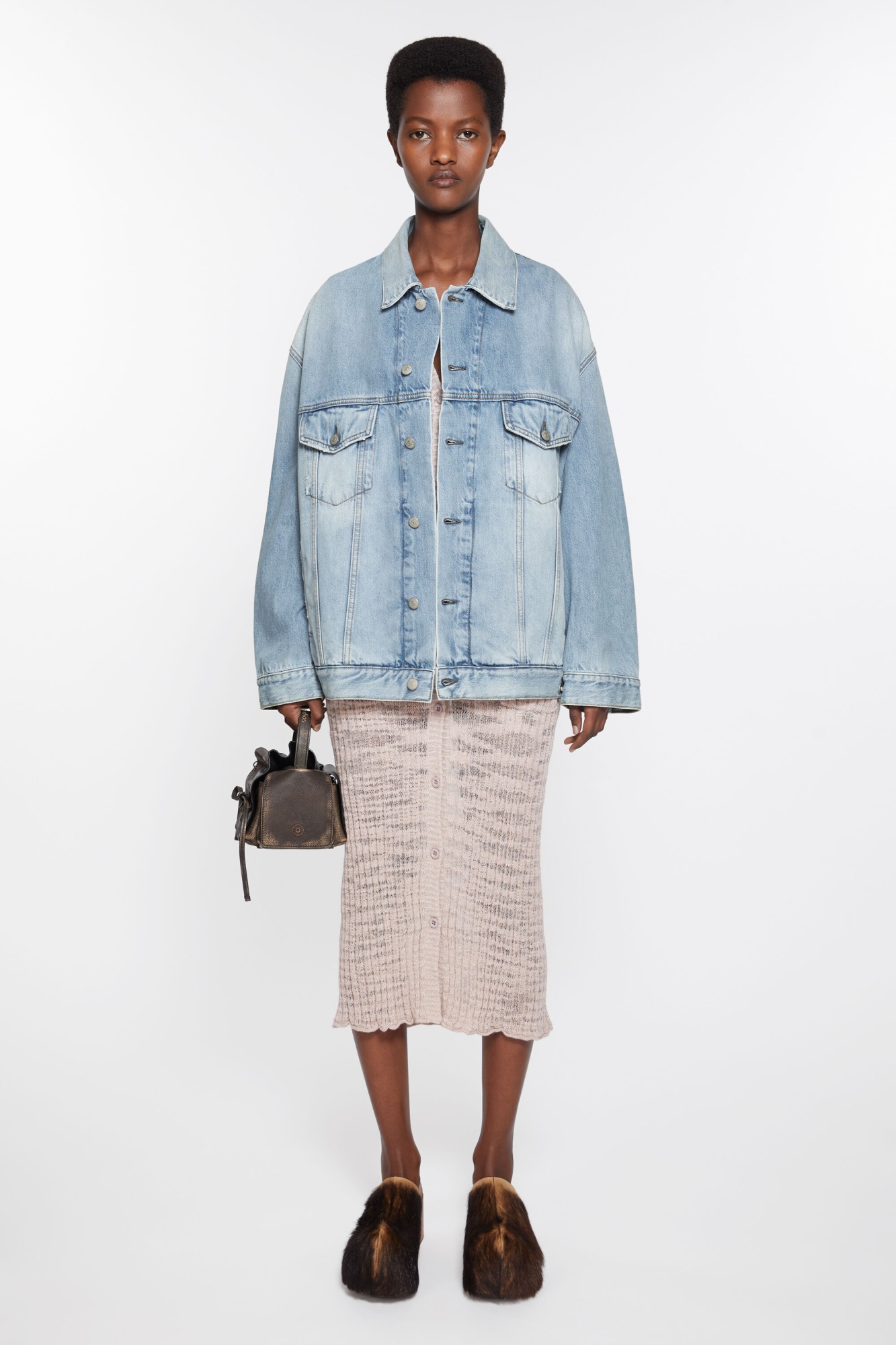 Acne Studios Button-up Denim Jacket In Blue