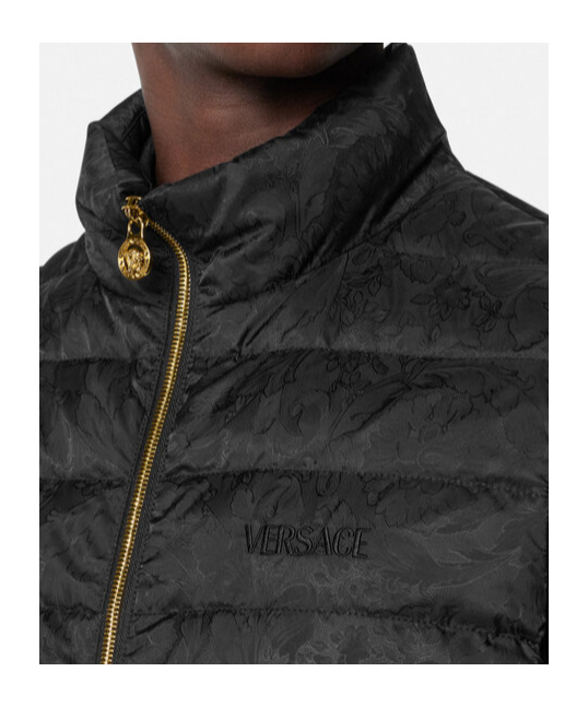 Versace Barocco Jacquard Puffer Vest