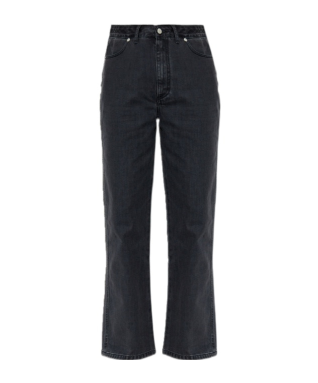 Officine Generale Straight-leg Jeans In Black