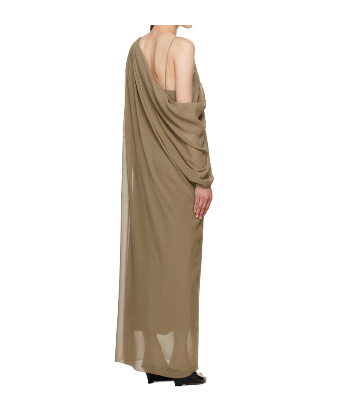 Khaite The Taj Pendant Dress In Brown