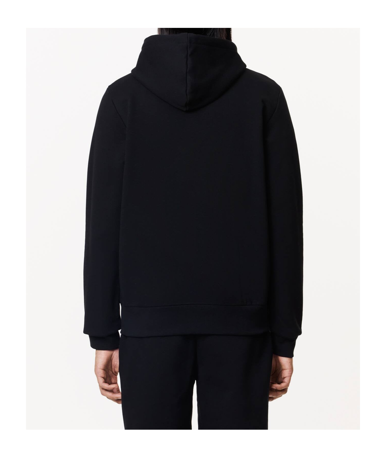Lacoste Hooded Sweater In Black