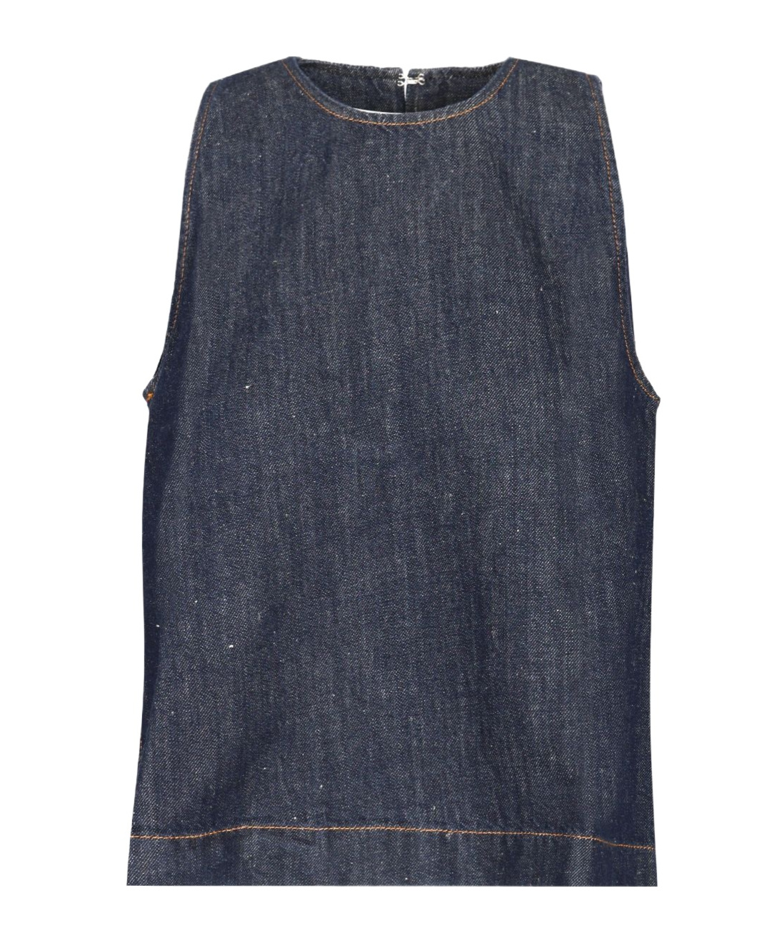 7 For All Mankind Sleeveless Linen-blend Top