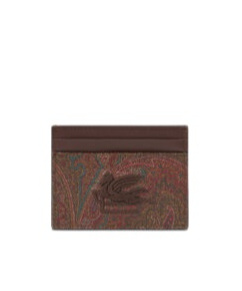 Etro Paisley Pattern Clip In Brown