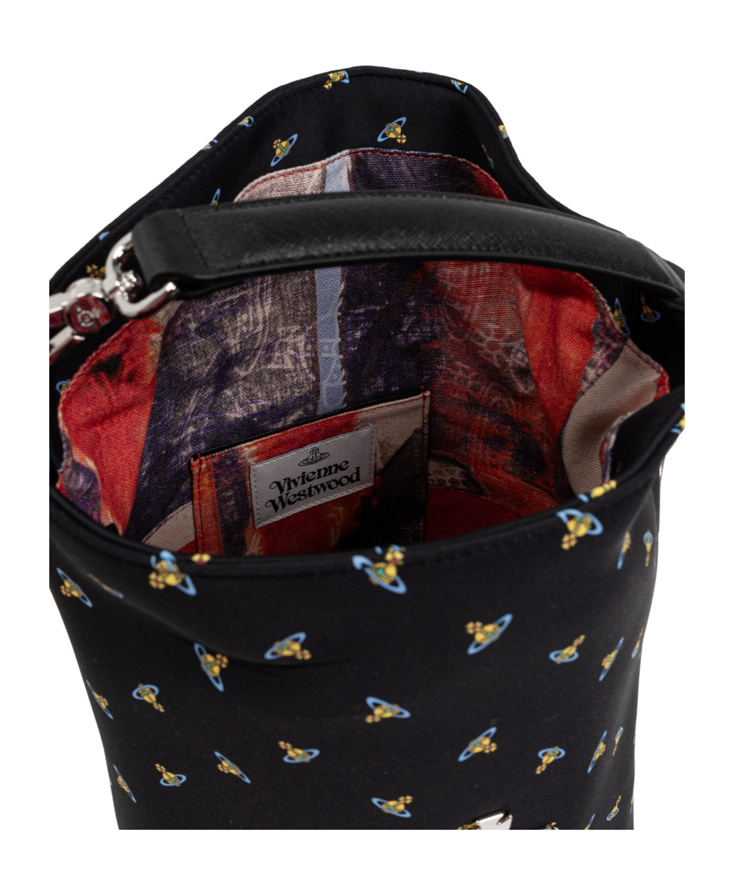 Vivienne Westwood Black Sam Crossbody Bag In Black