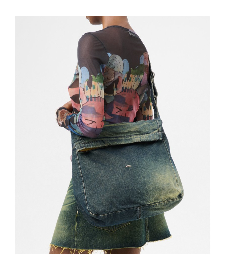 Our Legacy Denim Cross-body Bag In Black