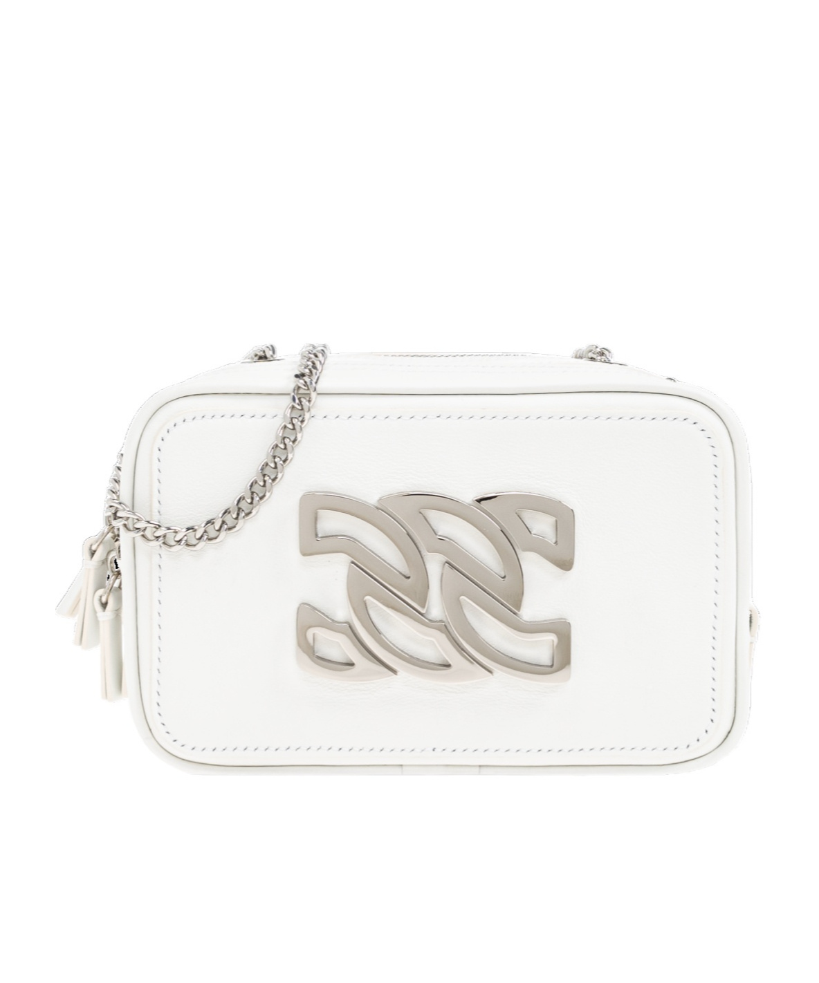 Casadei Mini Soho Shoulder Bag In White