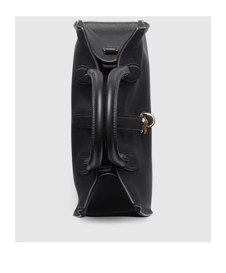 Gucci Hook Closure Medium Tote Bag In Black