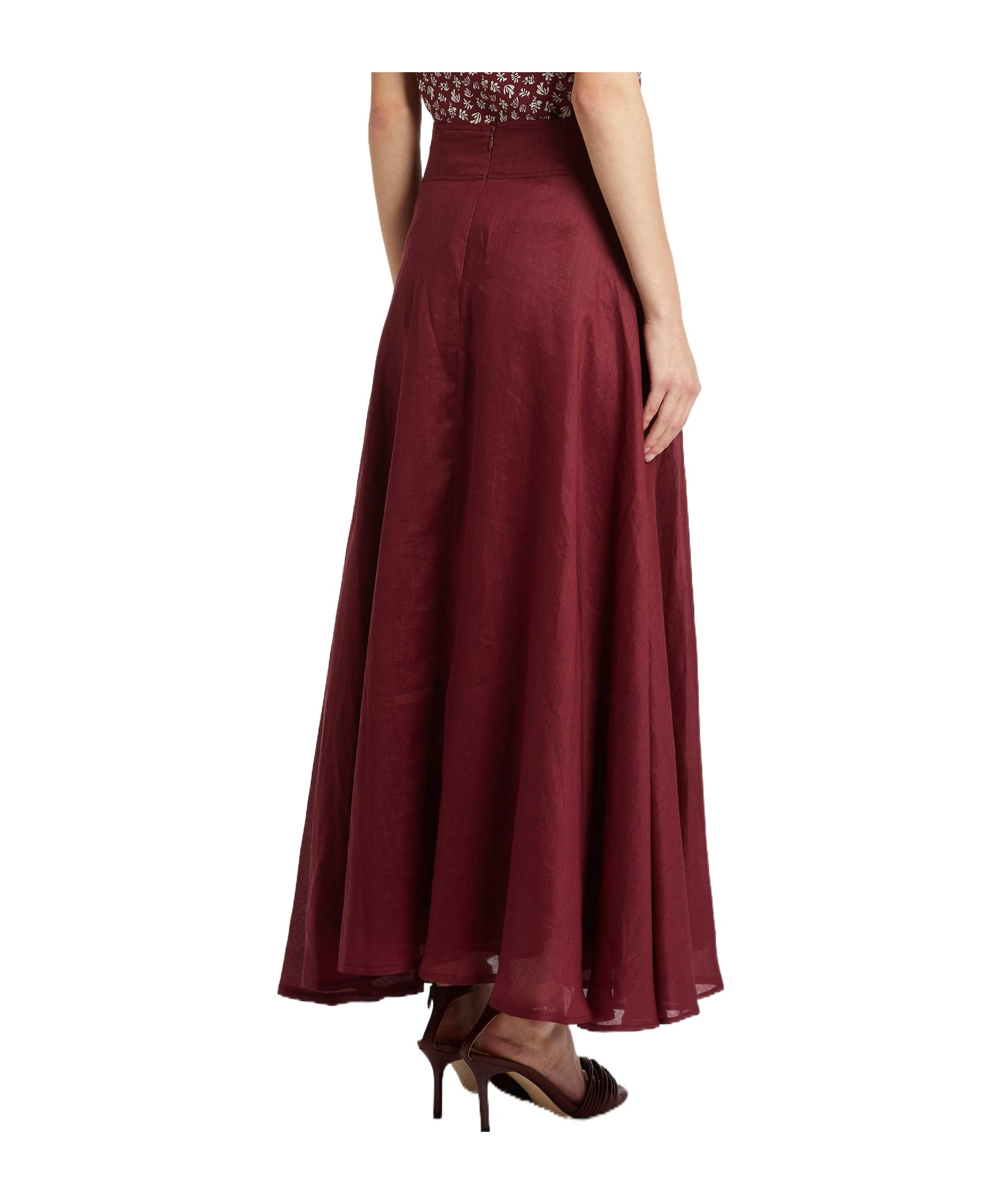 Marella Flared Skirt In Brown