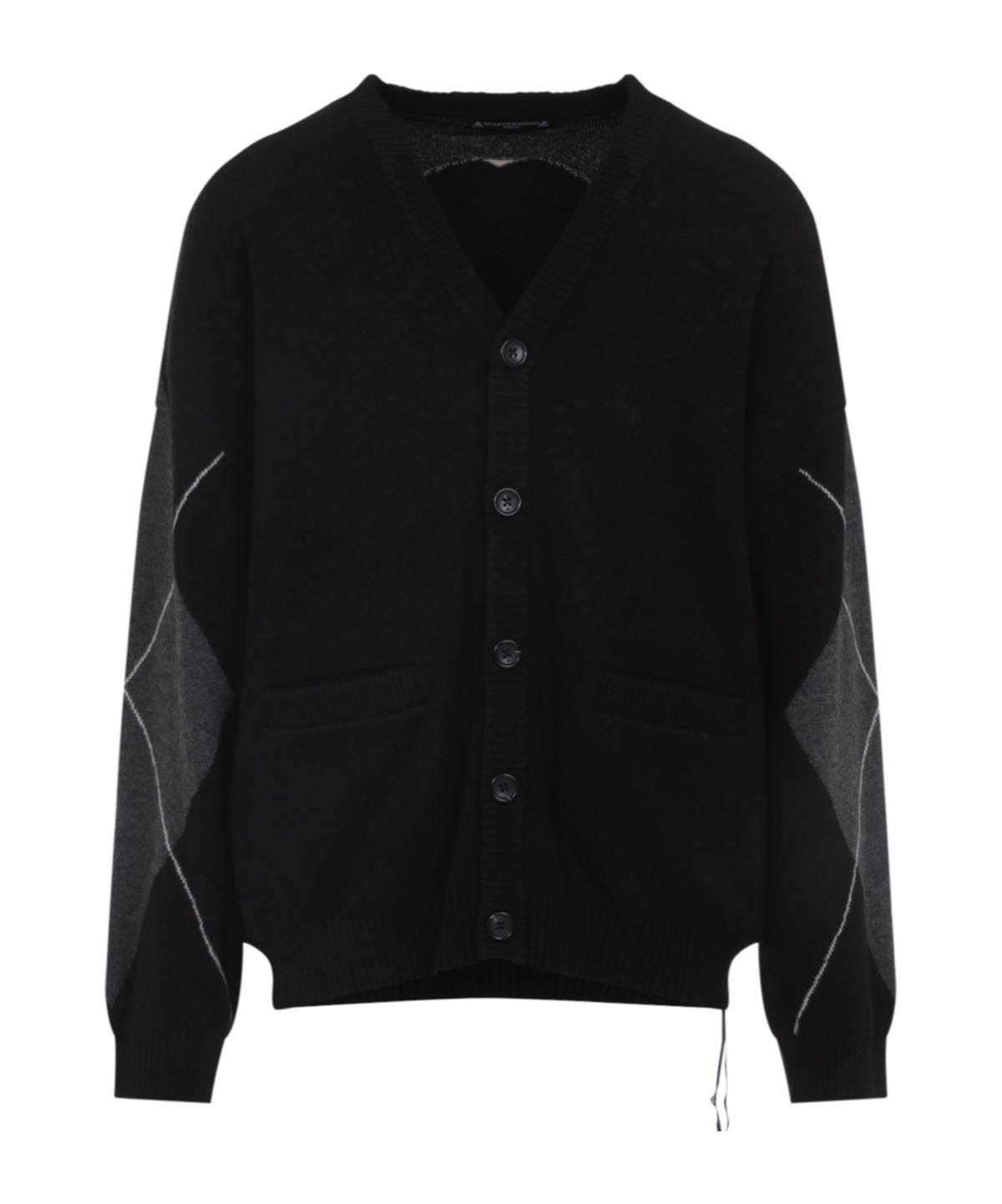 Mastermind Japan Cashmere Cardigan With V-neckline And Skull Motif In Black