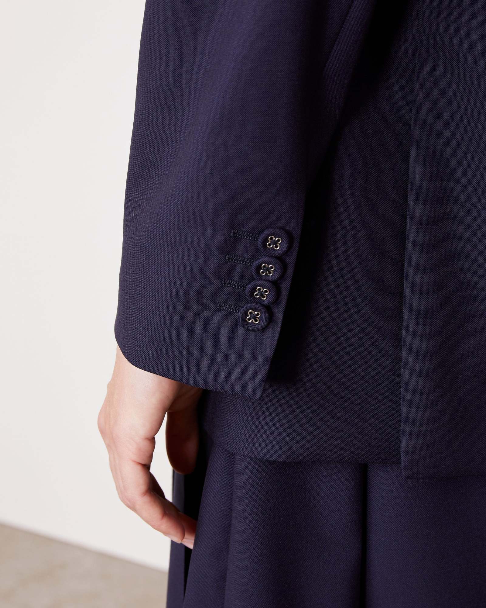 Officine Generale Long Sleeve Jacket In Blue