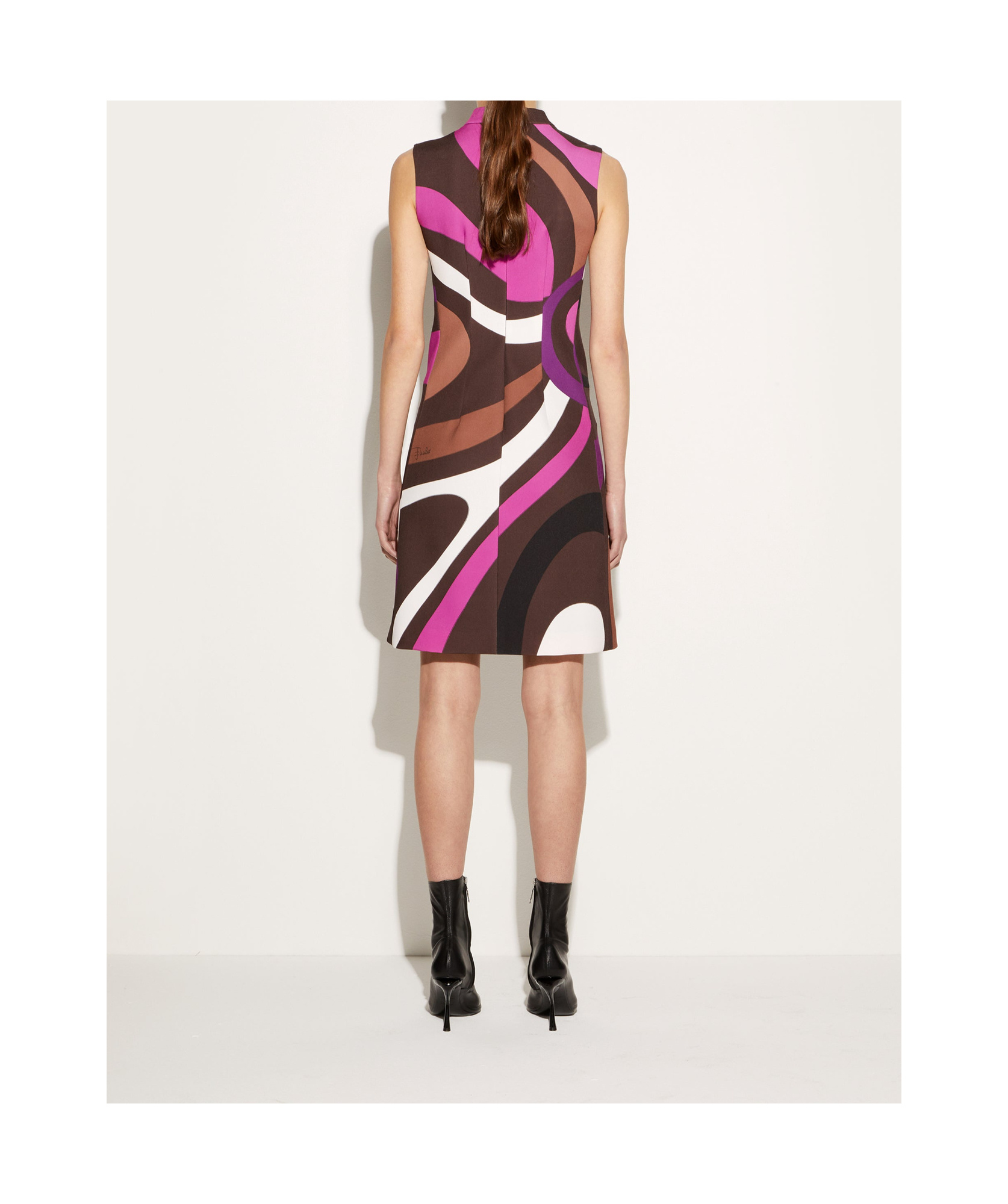 Pucci Marmo-print Mini Dress In Multi-color