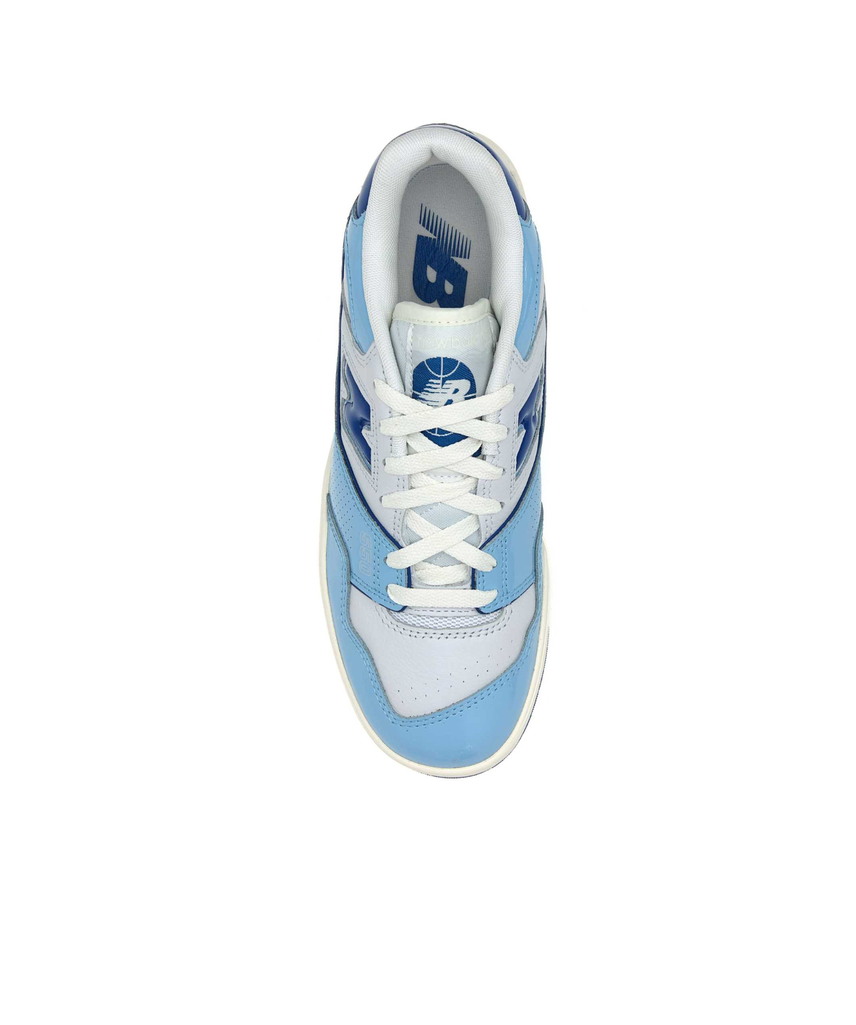 New Balance Leather Sneakers 550 With Contrast Accents In Blue