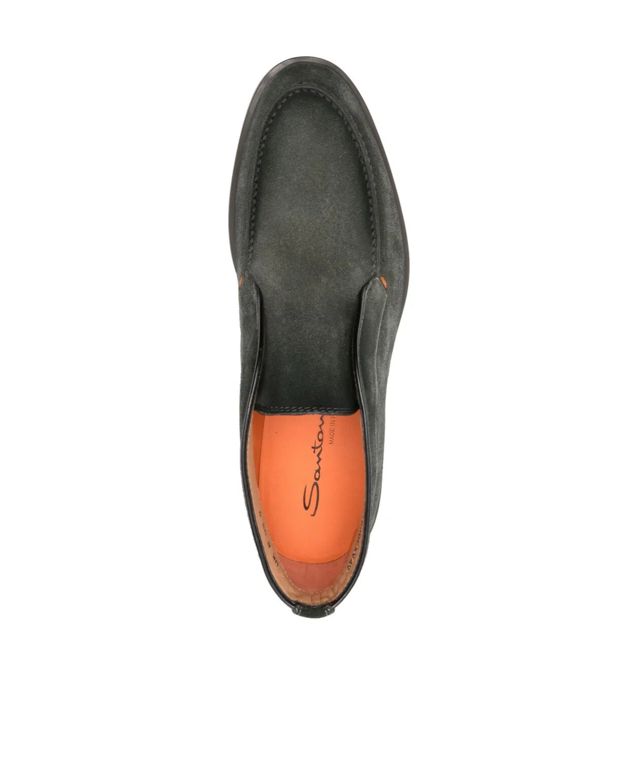 Santoni Suede Lace-up Shoes Rubber Sole In Green
