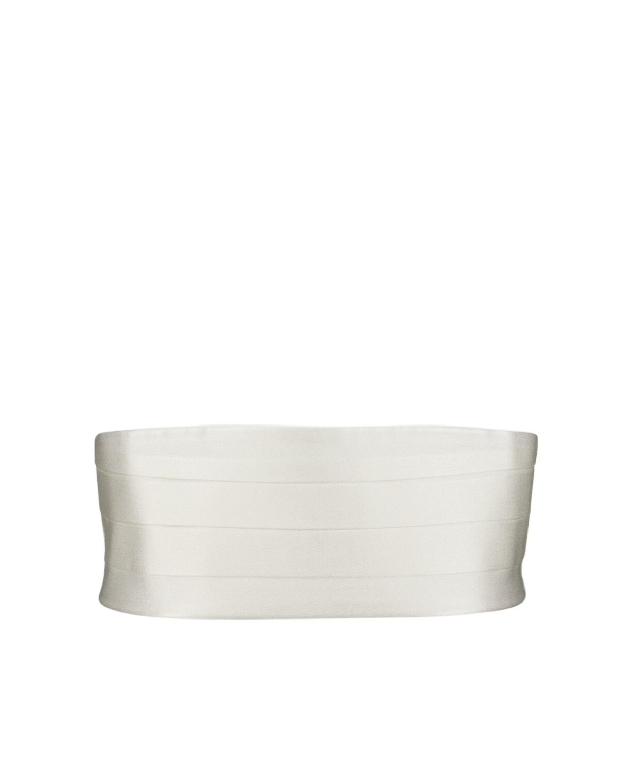 Stella Mccartney Pleat Detailed Satin Belt In White