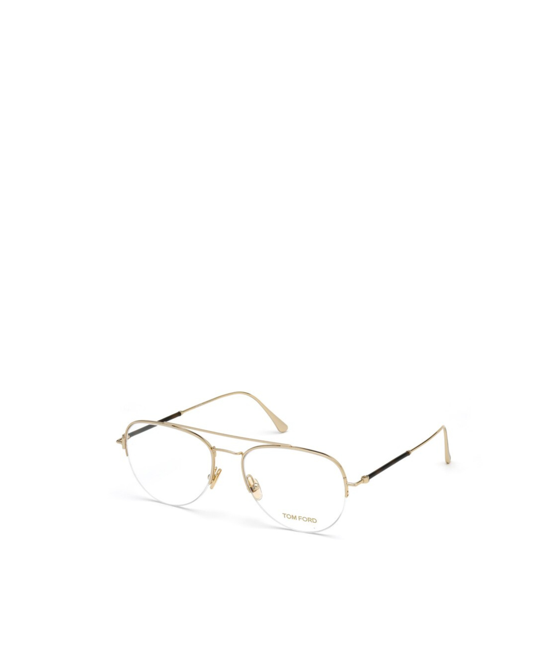 Tom Ford Half Frame Aviator Glasses In White