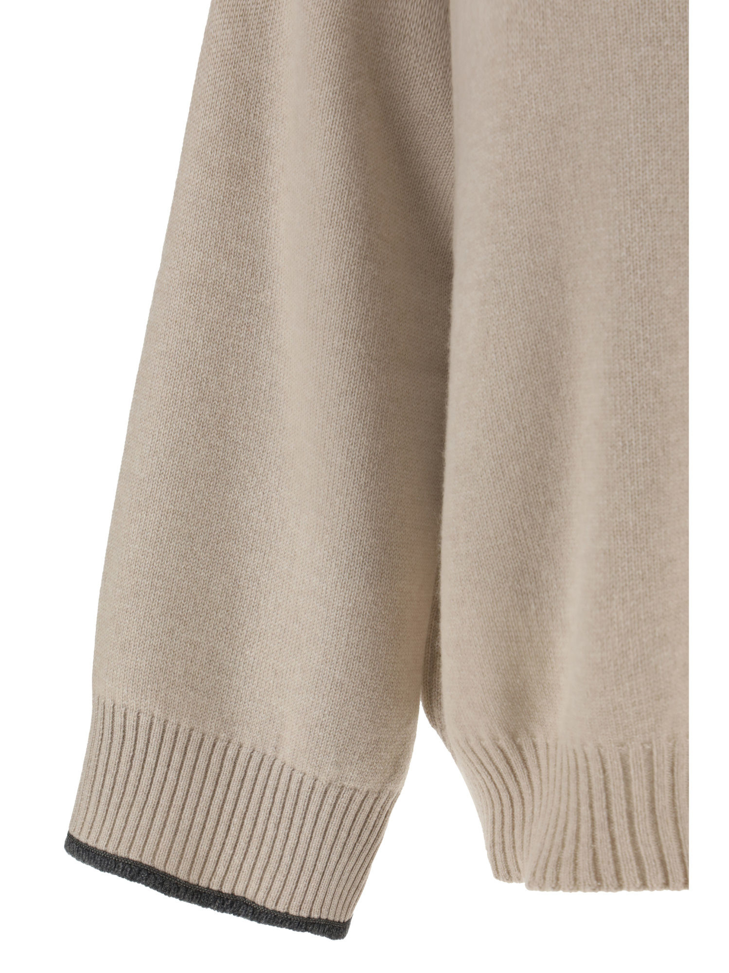 Brunello Cucinelli Fine-knit Cashmere Sweatshirt In Nude
