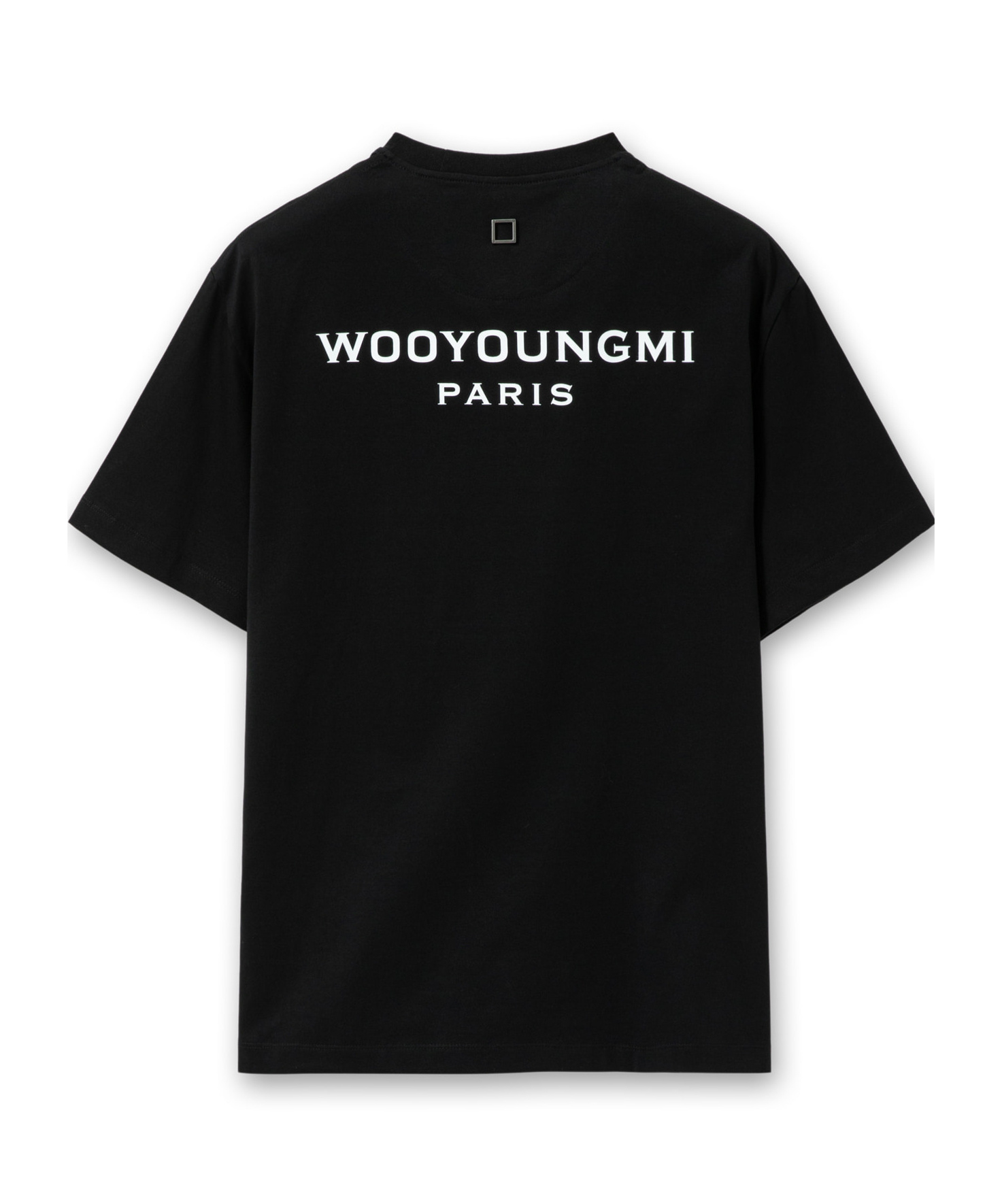 Wooyoungmi Black Cotton Overfit T-shirt In Black