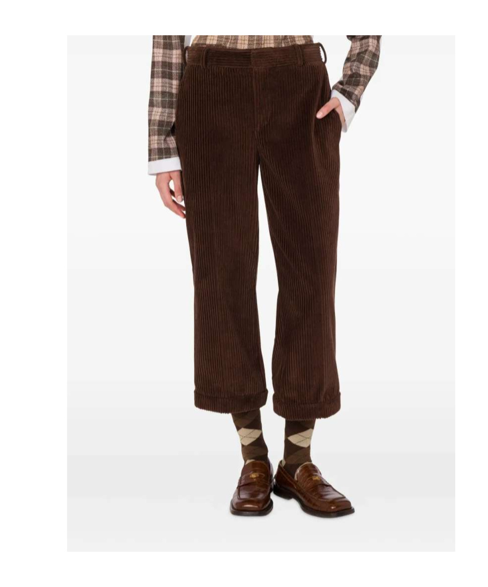 Moschino Corduroy Trousers In Brown