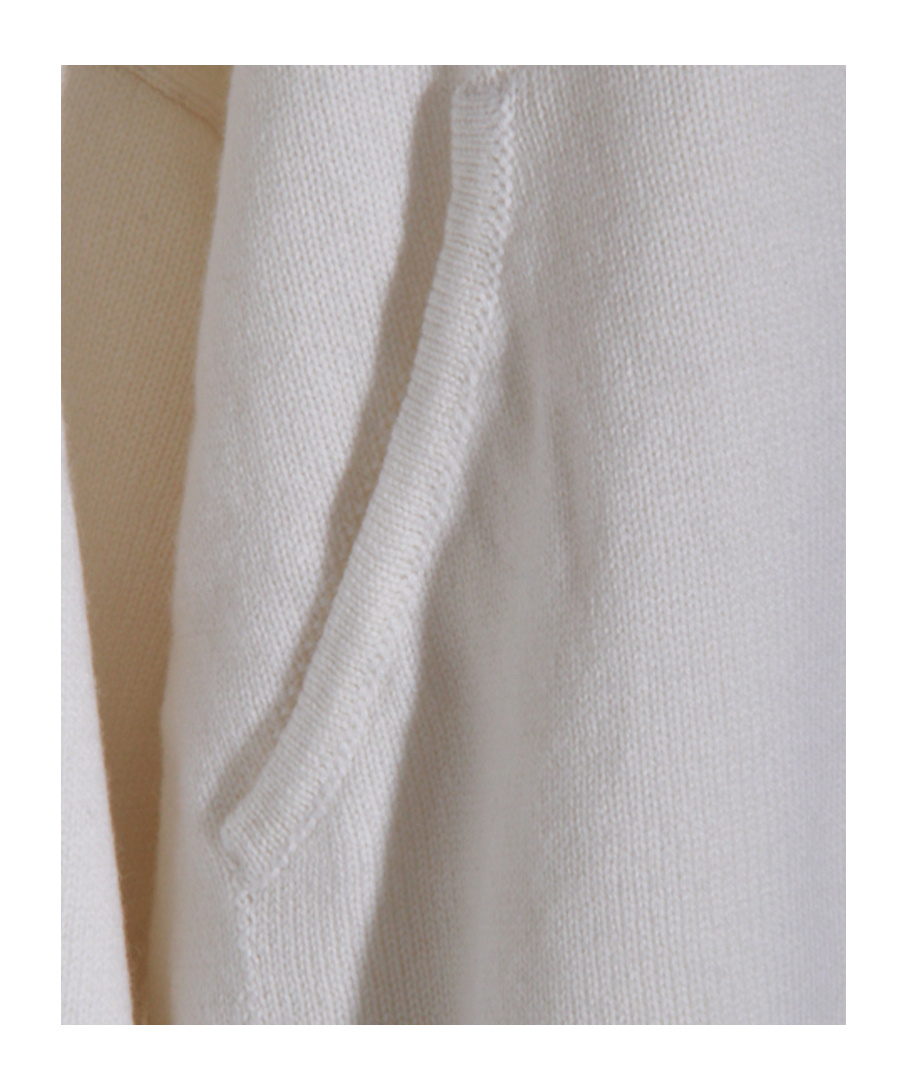 Antonelli Hooded Long-sleeve Sweater In White