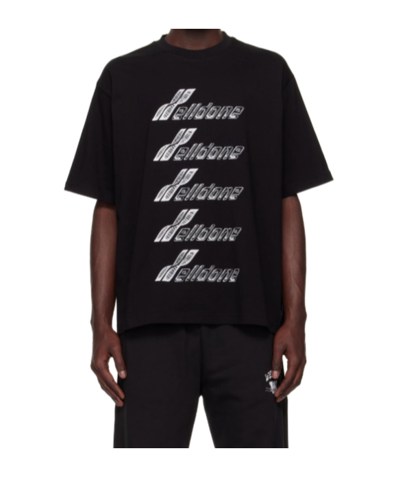 We11 Done Cotton Jersey T-shirt. In Black