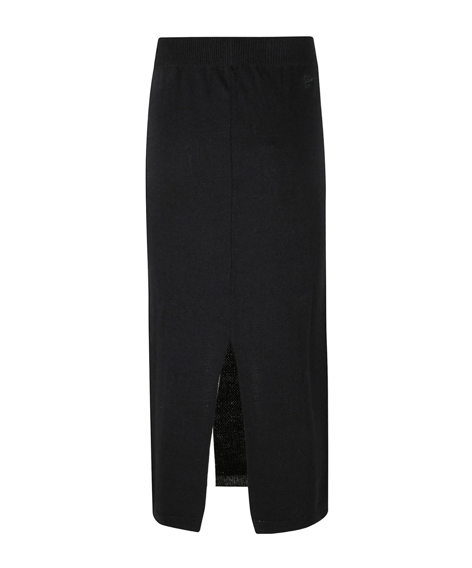 Ermanno Firenze Sequin Embroidered Knitted Midi Skirt In Black