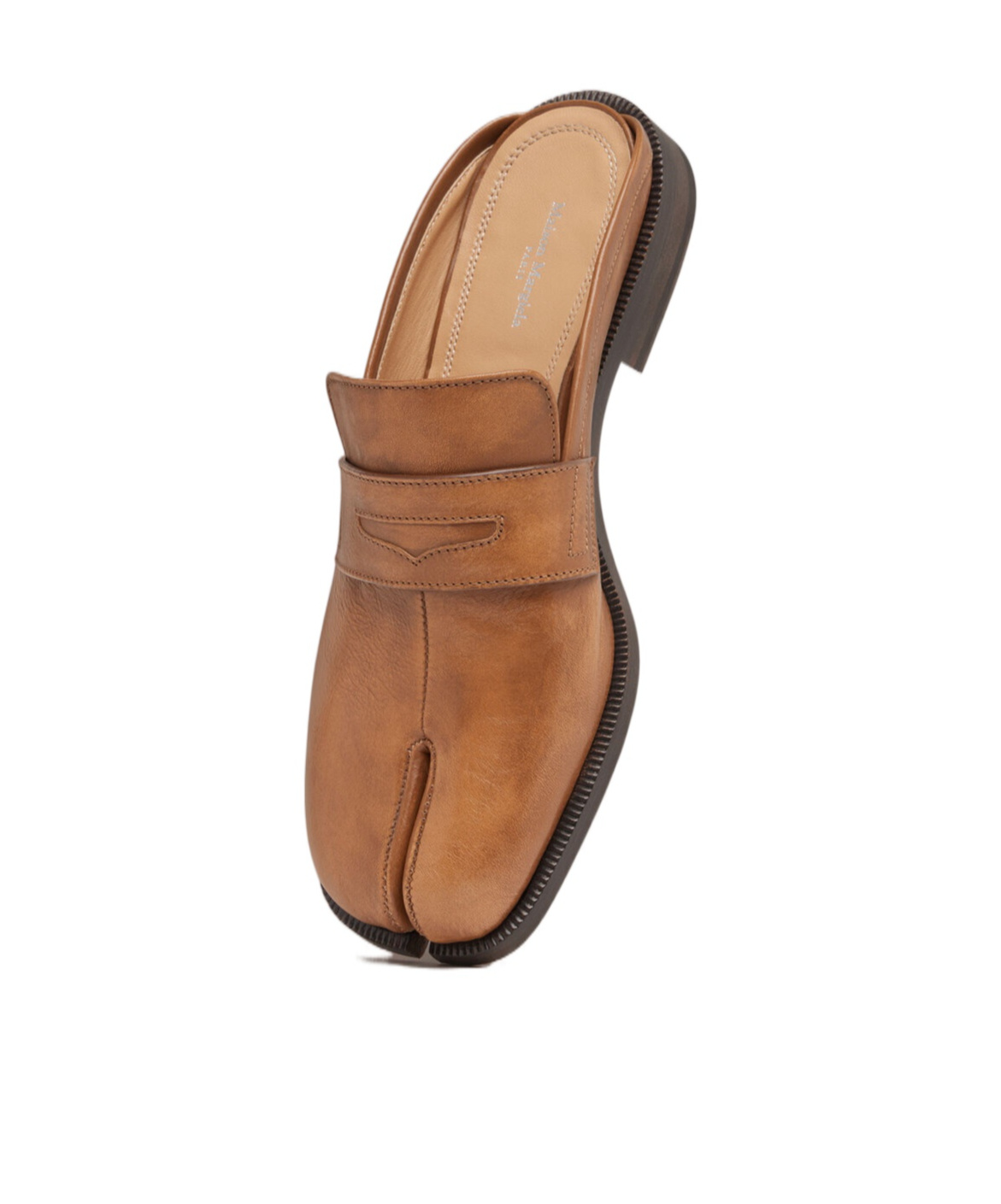 Maison Margiela Brown Tabi City Slip-on Loafers In Brown