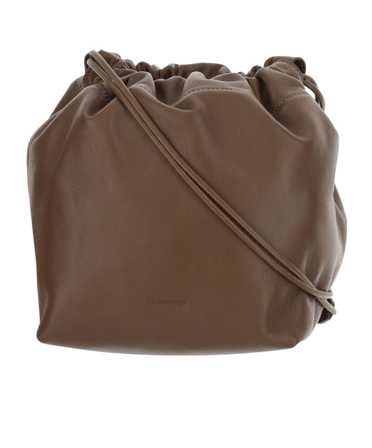 Jil Sander Dumpling Drawstring Shoulder Bag In Green