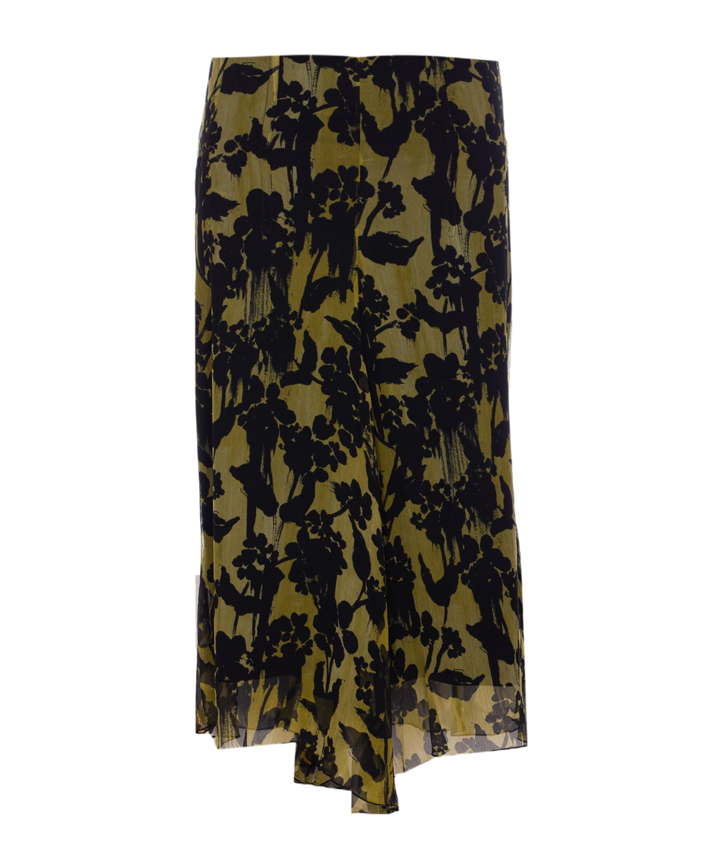 Shop Victoria Beckham Printed Skirt In Black