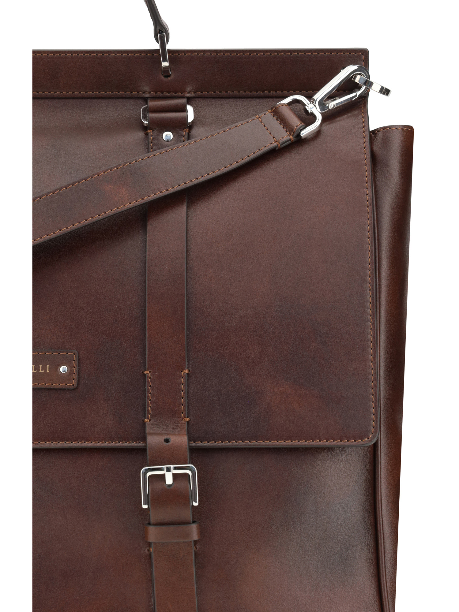 Brunello Cucinelli Men Casual Calfskin Briefcase In Brown