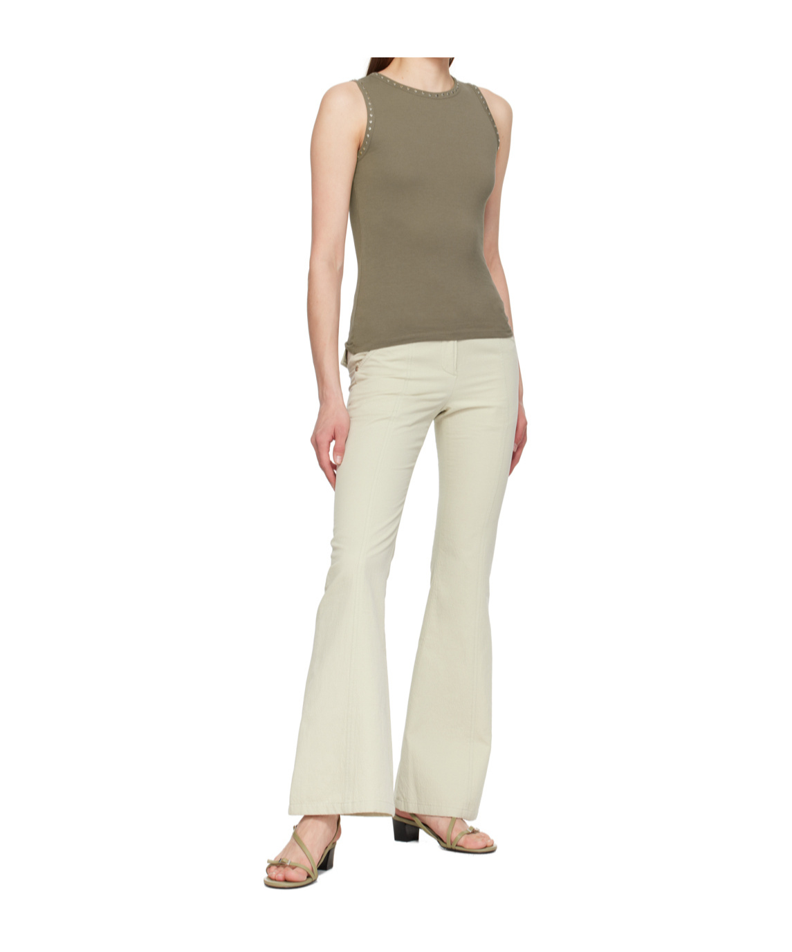 Open Yy Bootcut Trousers In Neutral