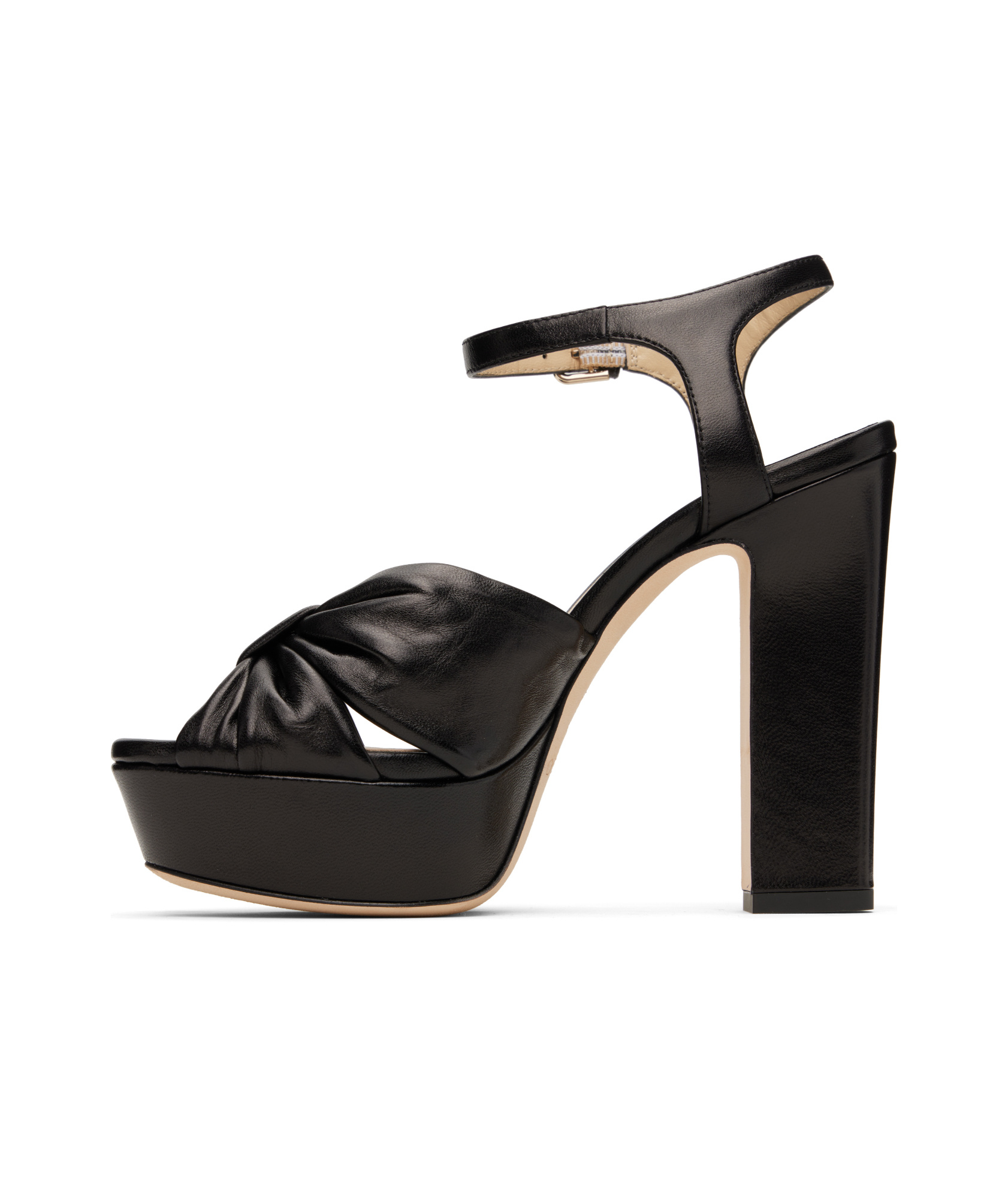 Jimmy Choo Black Ankle Strap Heels In Black