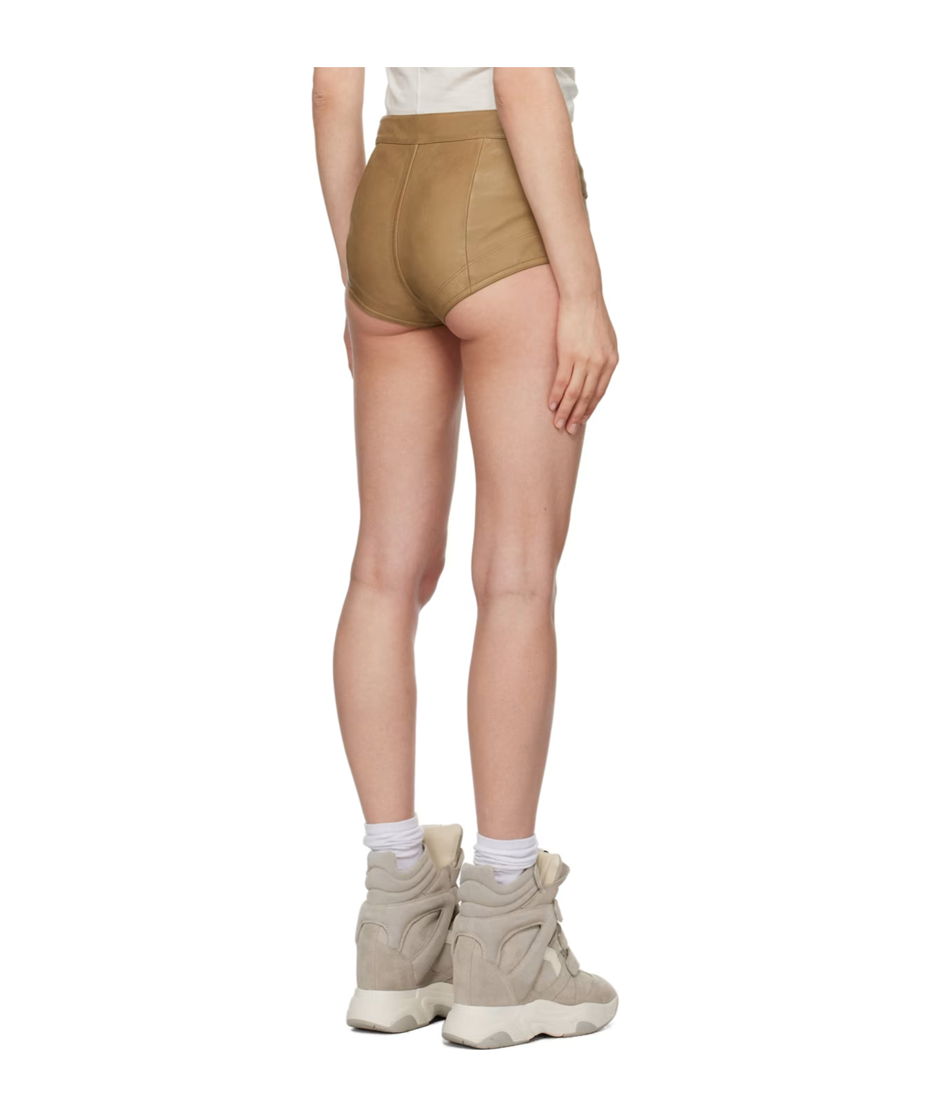 Isabel Marant Leslie Shorts In Brown