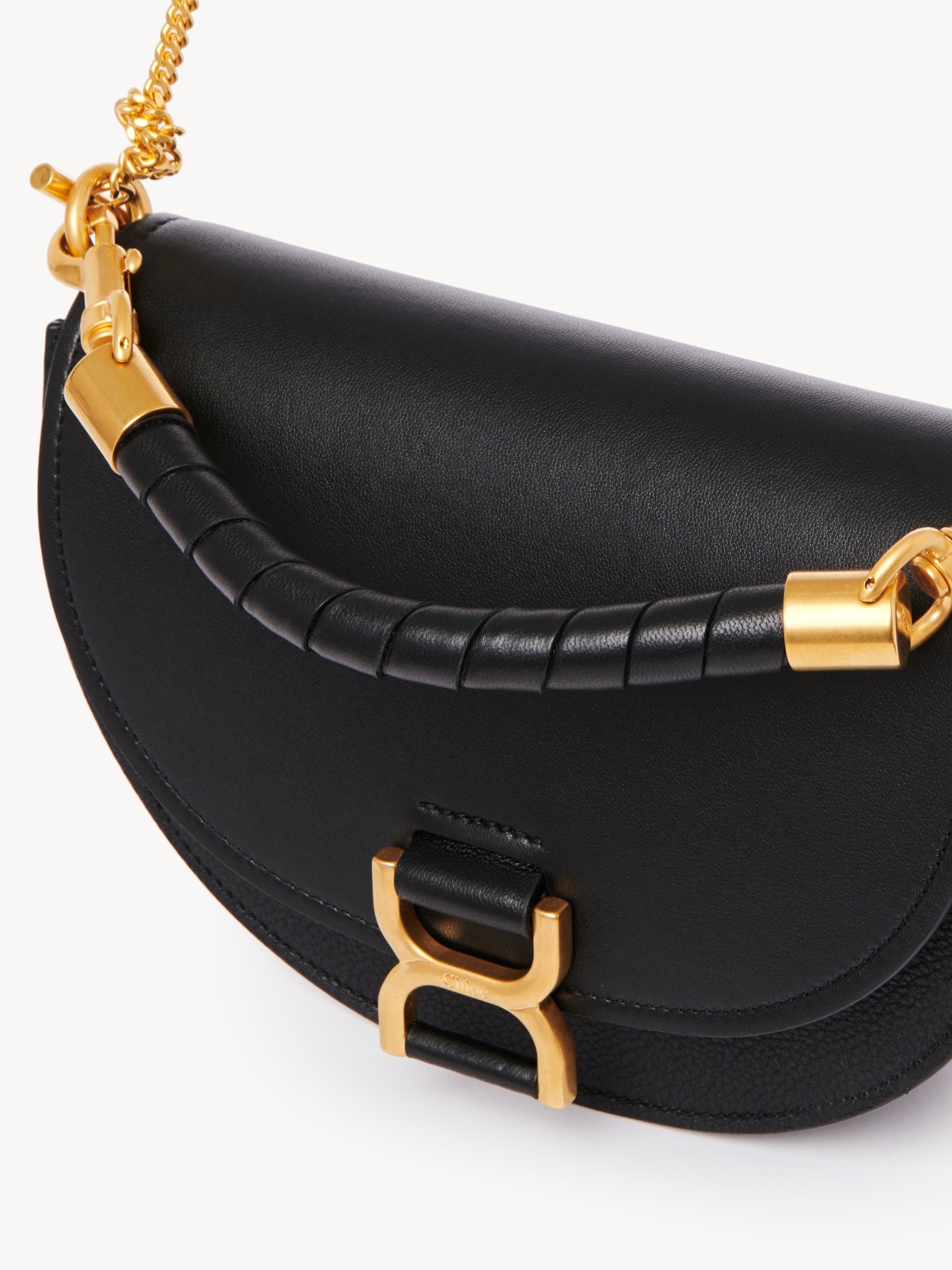 Chloé Leather Top Handle Bag In Black
