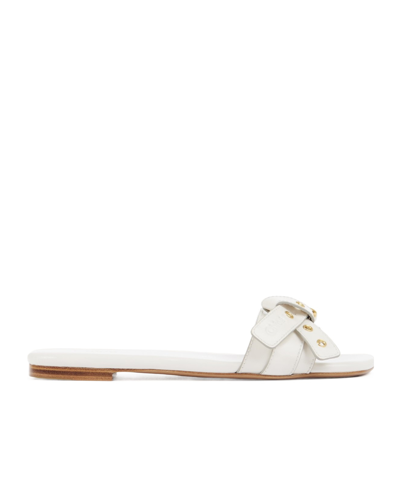 Chloé Marcie Sandals In Leather In White