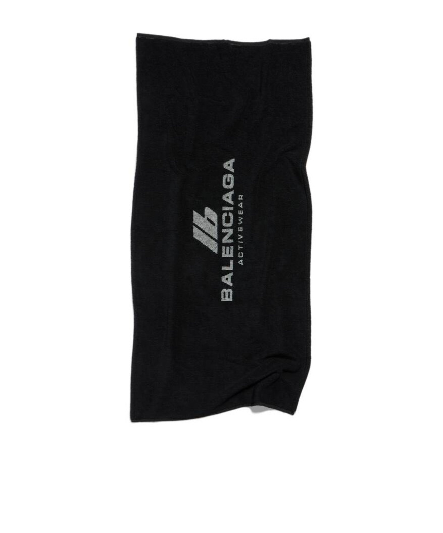 BALENCIAGA BALENCIAGA LOGO PRINTED TOWEL