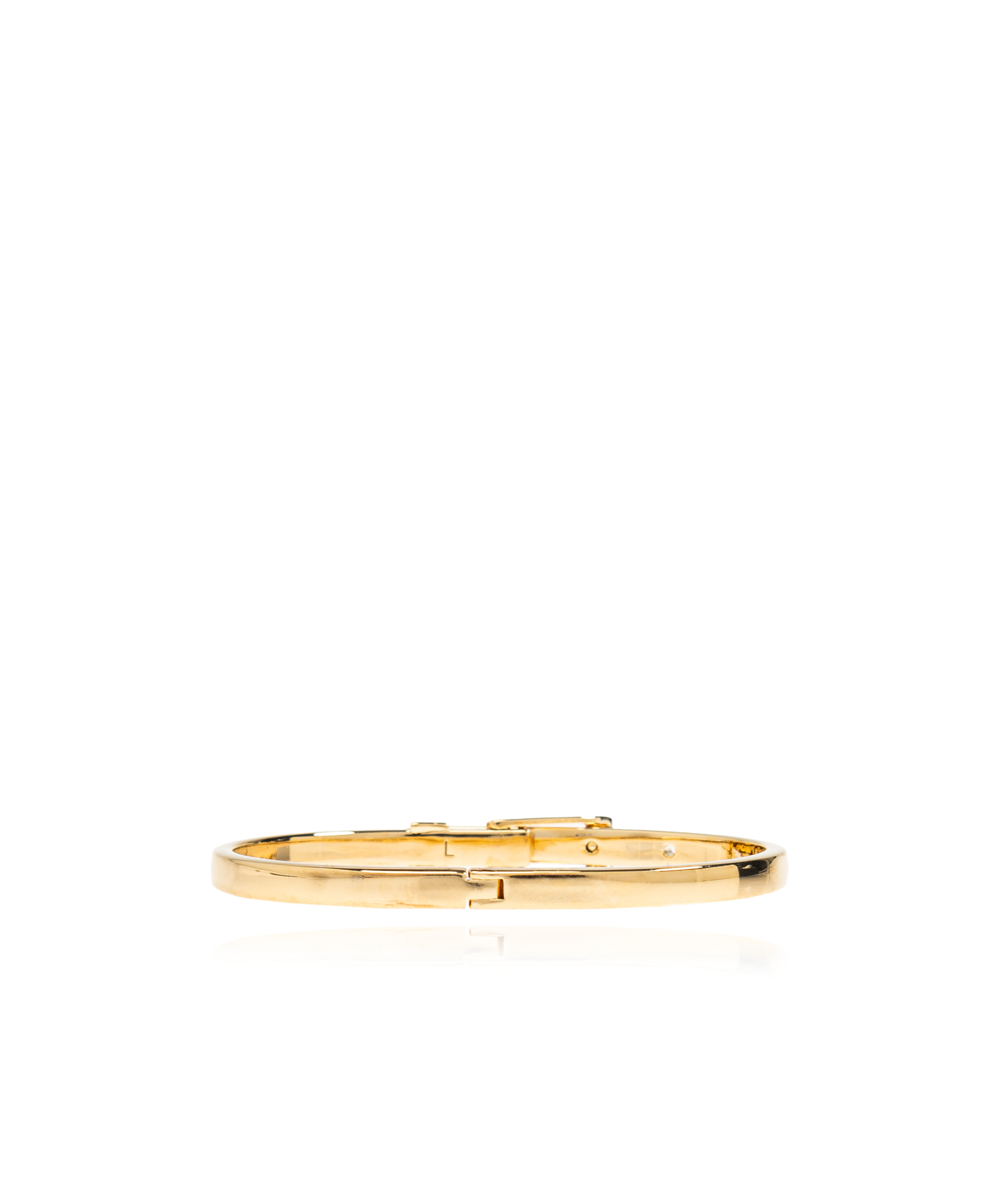 Saint Laurent Logo Engraved Buckle Bracelet