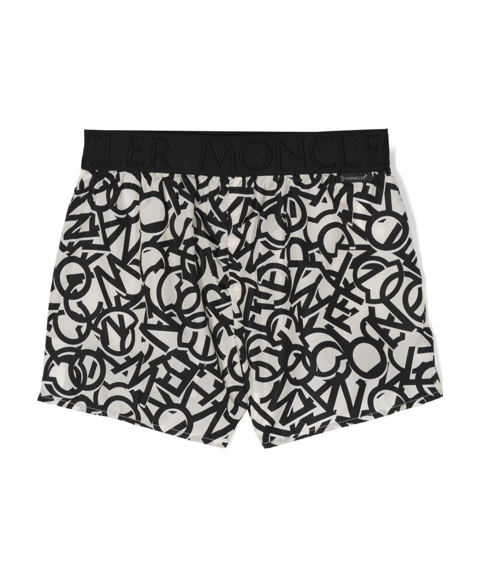 Moncler Logo-print Shorts In Black