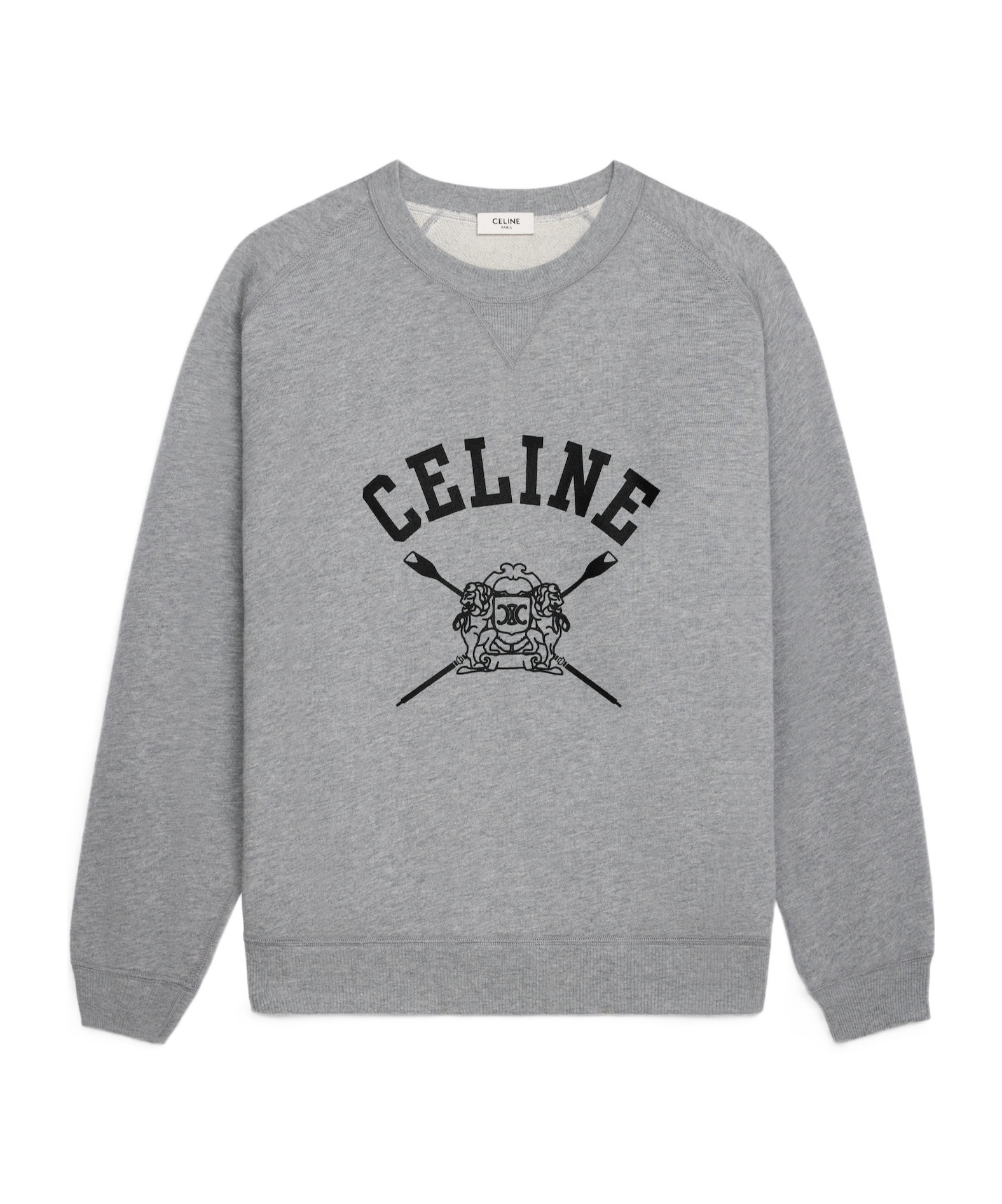 Celine Fleece Sweater In Gray