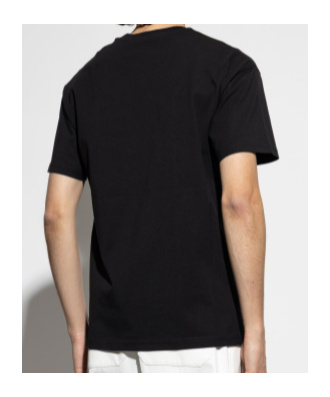 Givenchy Men Cotton T-shirt In Black